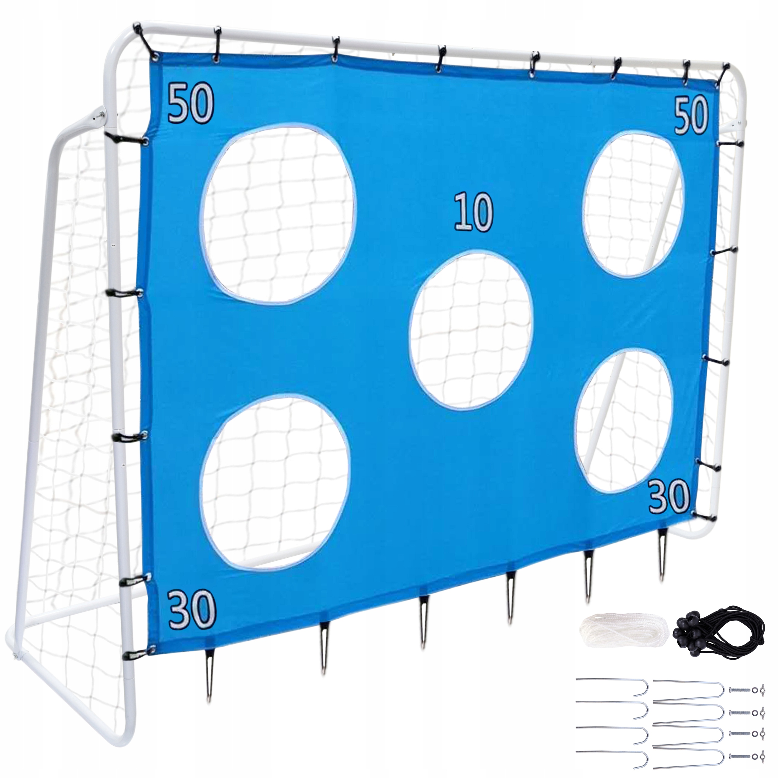 Prenosná futbalová bránka Xboost 213x152 cm s podložkou na presnosť